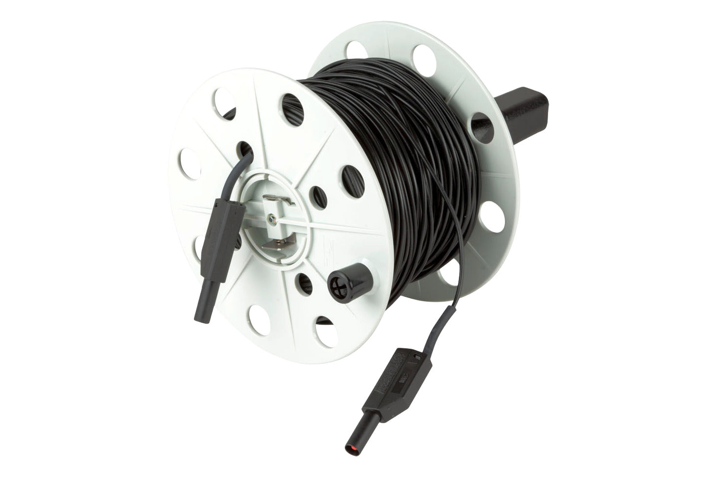Wire reel with 100m 0,75mm² black SLS425