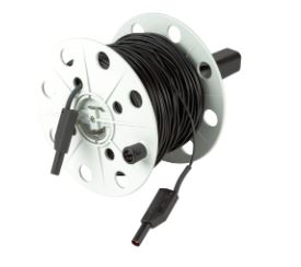 Wire reel with 100m 0,75mm² black SLS425