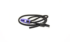 Elastic rope with cable clamp and hook