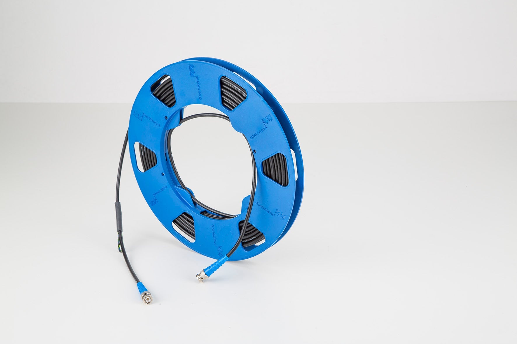 Coax-cable blue with cabledrum 18m