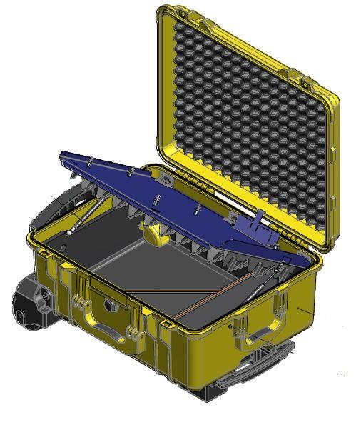 Transport case DIRANA incl. spacer plate (Peli1560)