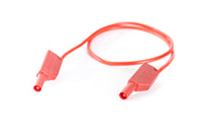 Connection cable red 0.5m 1p 2.5mm2 Si/Si 4mm plugs