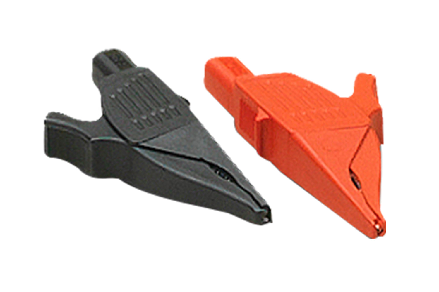 Crocodile clamps (1 × red and 1 × black, 4 mm / 0.16 in)