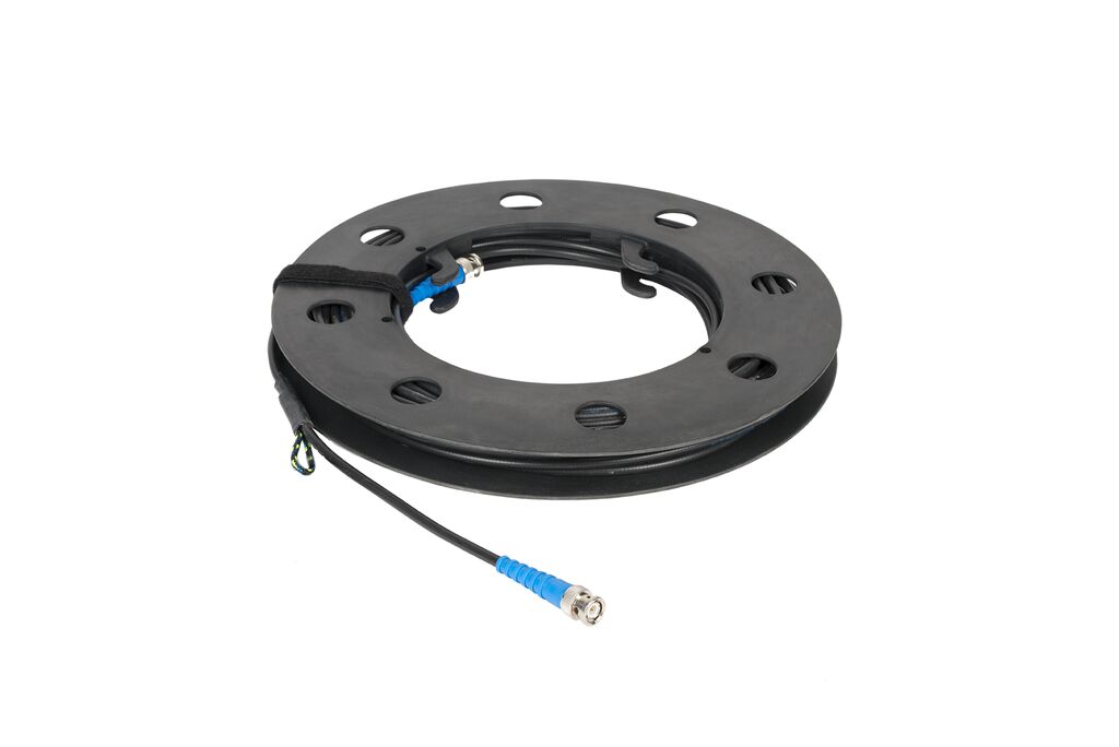 Coax-cable blue with cabledrum 18m